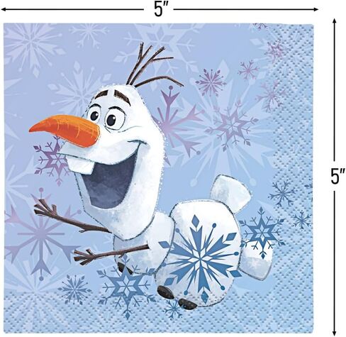 مناديل ورقية للمشروبات فروزن من يونيك - 16 قطعة، متعددة الألوان، مقاس واحد in Kuwait