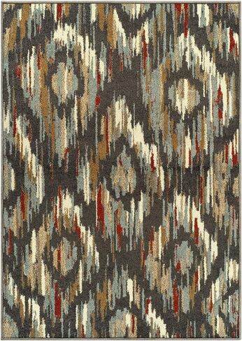 Superior Unique Modern Colorful Area Rug, Soft Area Rug for Living Room, Bedroom, Perfect for Hardwood Floors, 2' 7" x 8', Multi Color in Saudi Arabia