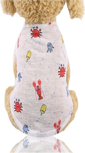 Dog T-Shirt Dog Shirt Cool Breathable Pet Apparel Puppy Sweatshirt Dog Clothes Dogs Puppy X-Small in Saudi Arabia