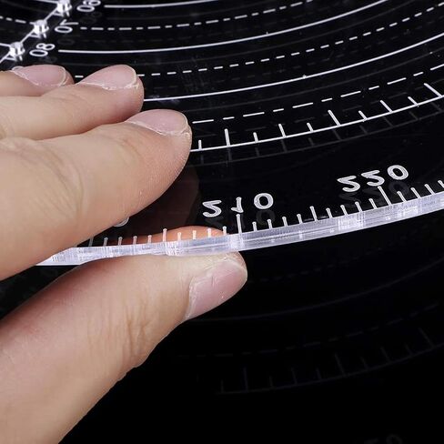 Silver Stainless Steel Center Pin, Transparent Round Woodworking Turning Centering Ruler for Wood Turners Lathe Work Bowls,Lathe Parts and Accessories,Power Tool Parts and Accessories in Saudi Arabia