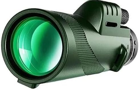 80x100 HD Zoom Powerful Monocular Telescope Portable Binoculars Long Range Telescope Hunting Camping with Tripod Phone Clip (Green DDLS-80x100) in Saudi Arabia