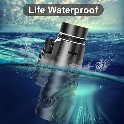 80x100 HD Zoom Powerful Monocular Telescope Portable Binoculars Long Range Telescope Hunting Camping with Tripod Phone Clip (Green DDLS-80x100) in Saudi Arabia