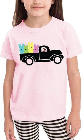 Happy Easter T Shirt Toddler Baby Girls Boys Bunny Rabbit Graphic T-Shirt Easter Egg Letter Print Tees Tops in Saudi Arabia