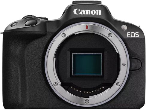 Canon EOS R50 Mirrorless Camera Body with 2 Lens Kit RF-S 18-45mm is STM and RF-S 55-210mm is STM 5811C022 Bundle with Deco Gear Photography Bag + Microphone + Tripod + Software & Accessories Kit in Saudi Arabia