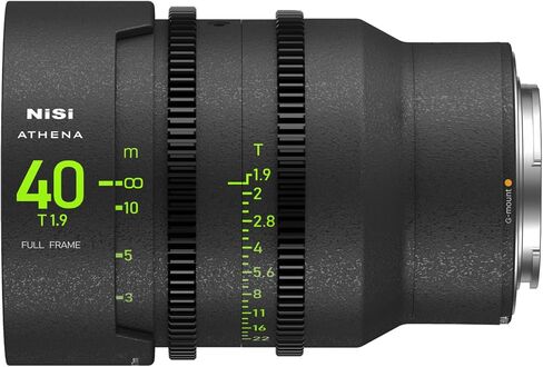 NiSi Athena Prime 40 مم T1.9 G Mount (بدون فلتر منسدل) - عدسة سينما كاملة الإطار متوافقة مع كاميرات Fujifilm G Mount in Saudi Arabia