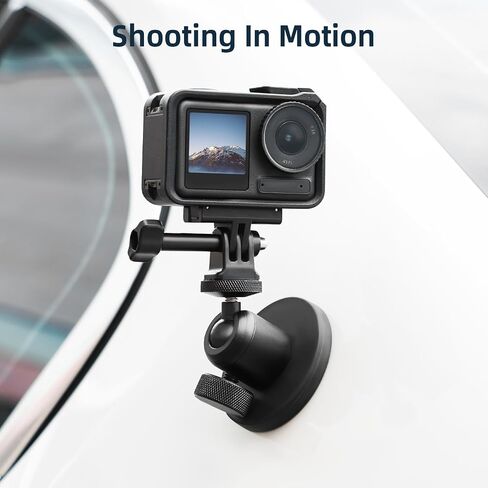 حامل كاميرا مغناطيسي لكاميرا DJI Osmo Pocket 3 Action 5 Pro Insta 360 Action، مع رأس كروي يدور 360 درجة، حامل مغناطيسي قوي للغاية لكاميرا GoPro 13/12/11/10/9 in Saudi Arabia