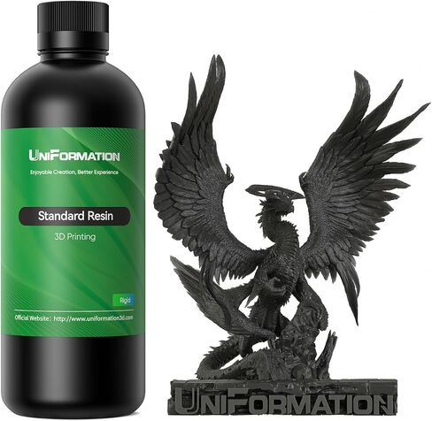 سائل راتنج ثلاثي الأبعاد عالي الدقة للطابعة ثلاثية الأبعاد معالج بالأشعة فوق البنفسجية السريعة مع دقة عالية ولزوجة منخفضة مناسبة لطباعة SLA/LCD/DLP المنمنمات، مجموعات المرآب، فانيليا عالية الدقة 1 كجم in Kuwait