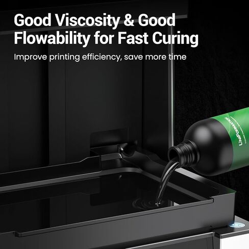 سائل راتنج ثلاثي الأبعاد عالي الدقة للطابعة ثلاثية الأبعاد معالج بالأشعة فوق البنفسجية السريعة مع دقة عالية ولزوجة منخفضة مناسبة لطباعة SLA/LCD/DLP المنمنمات، مجموعات المرآب، فانيليا عالية الدقة 1 كجم in Kuwait