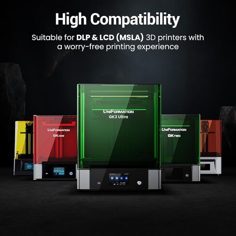 سائل راتنج ثلاثي الأبعاد عالي الدقة للطابعة ثلاثية الأبعاد معالج بالأشعة فوق البنفسجية السريعة مع دقة عالية ولزوجة منخفضة مناسبة لطباعة SLA/LCD/DLP المنمنمات، مجموعات المرآب، فانيليا عالية الدقة 1 كجم in Kuwait