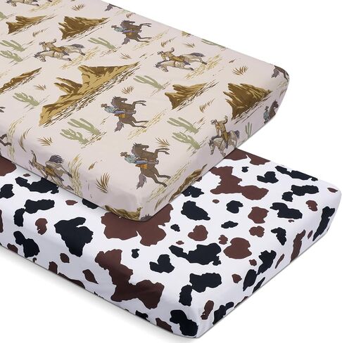 2 Pcs Watercolor Dragon Crib Sheet Set 52 x 28 x 8 Inches Baby Sheet Newborn Bedding Nursery Crib Sheets for Girl Boys Baby Gifts for Toddler Mattresses in Saudi Arabia