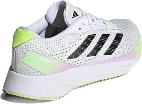 أديداس Adizero Sl أبيض/أسود/بليس ليلك 10.5 B (M) in Saudi Arabia