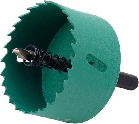 Woogim 80mm/3.14" Metal Hole Saws HSS Bi-Metal Hole Cutter for Hole Saws for Wood Boards PVC Drywall Green 1 PCS in Kuwait