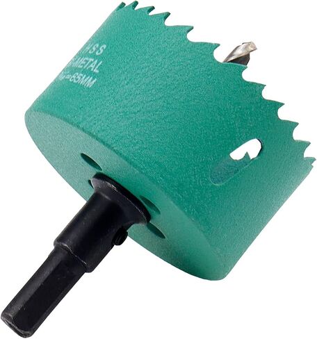Woogim 80mm/3.14" Metal Hole Saws HSS Bi-Metal Hole Cutter for Hole Saws for Wood Boards PVC Drywall Green 1 PCS in Kuwait