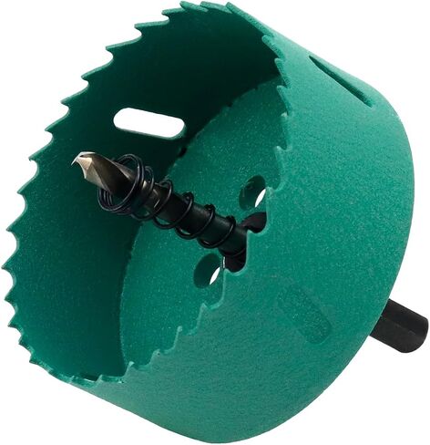 Woogim 80mm/3.14" Metal Hole Saws HSS Bi-Metal Hole Cutter for Hole Saws for Wood Boards PVC Drywall Green 1 PCS in Kuwait
