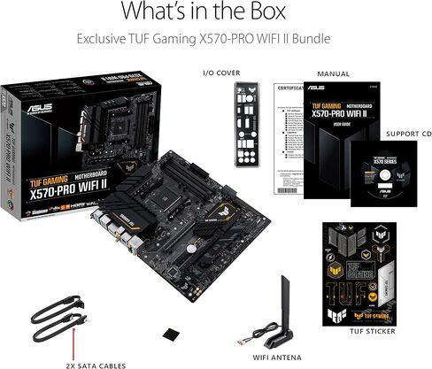 ASUS TUF Gaming X570-PRO (WiFi 6) AM4 Zen 3 Ryzen 5000 & 3rd Gen Ryzen ATX Motherboard (PCIe 4.0, 2.5Gb LAN, BIOS Flashback, HDMI 2.1, USB 3.2 Gen 2 in Saudi Arabia