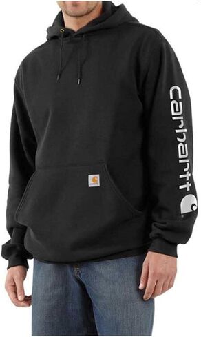 Carhartt Men's Flame Resistant Force Loose Fit Midweight Logo Sleeve Graphic Sweatshirt in Saudi Arabia