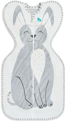 كيس نوم مهدئ ذاتيًا من Love To Dream Swaddle UP بوزن 13-19 رطلاً، نوم أفضل بشكل كبير، مناسب تمامًا لتهدئة رد الفعل المفاجئ، ستيفي الثعلب الرمادي، متوسط in Kuwait