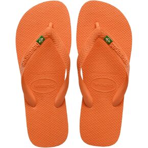 Havaianas Men's Top Nautical flip Flops - Men's Summer Sandals - Beige/Navy Blue, 9/10M
