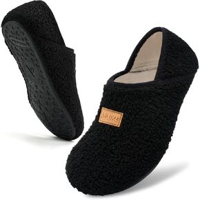 ANLUKE Slipper for Women Men Slipper Socks Fuzzy House Shoes Rubber Sole Slip On Soft-Lightweight Non Slip Indoor/Outdoor Pink