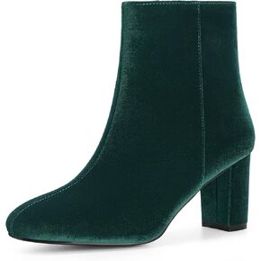Perphy Round Toe Chunky Heels Ankle Boots for Women