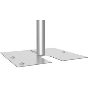 14"x16" Base with Pin for Pipe and Drap Stand, Foldable Metal Base for Backdrop Stand, Curtain Stand, Wedding Decor and Party