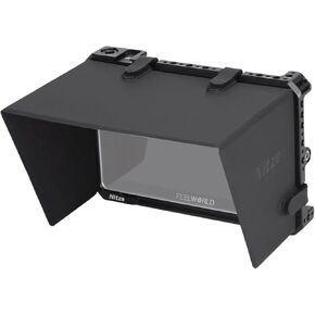 Nitze Cage for Feelworld S7 Monitor with Built-in NATO Rail, Cold Shoe and PU Sunhood - JT-F06B
