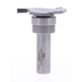 فتحة Whiteside & Groove Router Bit، عمق القطع 1/2 بوصة، الشق 1/4 بوصة، عرقوب 1/2 بوصة، تستخدم للأنماط الزخرفية والقطع السفلية