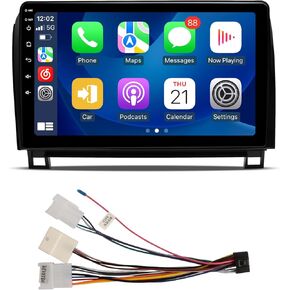 Android 12 6G 128G Car Stereo Apple Carplay for Toyota Tundra 2014-2021, 9" Touch Screen Head Unit Car Radio Support GPS Navigation WiFi FM/AM QLED Screen 1280x720