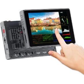 FEELWORLD S7 7" Camera Field Monitor 1600nit Touchscreen 12G-SDI HDMI2.0 DSLR 4K Monitor with HDMI&SDI Cross Conversion Customizable 3D LUT DCI-P3 Cinema Color Gamut, Tally Function, Aluminum Housing