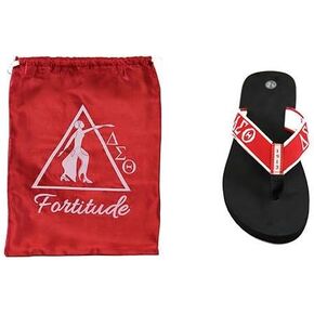 Delta Sigma Theta Sorority Ladies Thong-Style Flip Flop Sandals Size