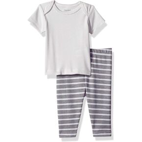 Hanes Baby-Boys Ultimate Baby Flexy 2 Piece Set (Pant With Short Sleeve Crew Tee)