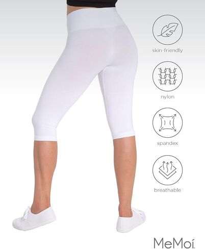 SlimMe High-Waisted Tummy Control Shaping Capri Leggings in Saudi Arabia