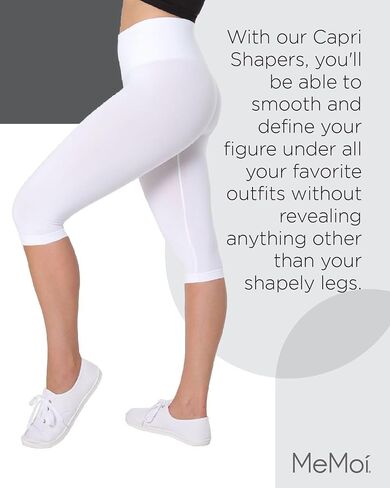 SlimMe High-Waisted Tummy Control Shaping Capri Leggings in Saudi Arabia