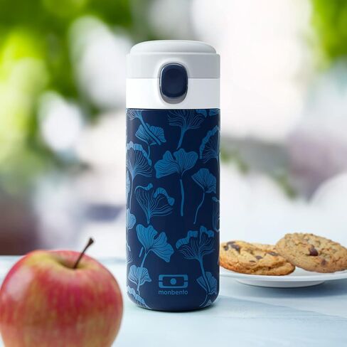 MONBENTO - Insulated Water Bottle MB Pop cinnamon Fox - 11 floz/360ml Leakproof Metal Water Bottle - Keeps Drinks Hot/Cold - Stainless Steel Bottle for Kids & Adult - Sports Cap - BPA Free - Fox in Saudi Arabia