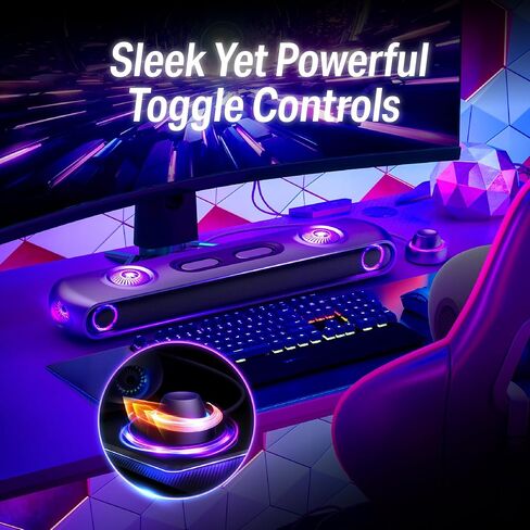 OXS Thunder Pro Gaming Soundbar with 5.1.2 Dolby Atmos Surround Sound System, Built-in Woofer, Bluetooth Multi-Connection, 3 Pro Gamer Modes, Sleek Toggle Design, for Pcs and Gaming Consoles in Saudi Arabia
