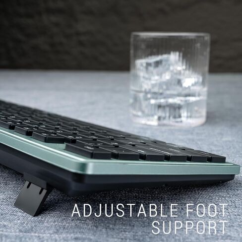 Wireless Keyboard and Mouse, 2.4GHz Cordless Keyboard Mouse Combo, Optical Mouse, Plug and Play USB Receiver, Compatible with Windows, Mac, Laptop, and PC (Black Gray) in Saudi Arabia