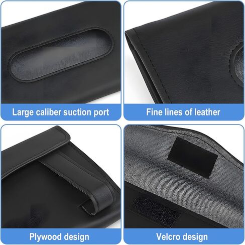 Car Tissue Holder - Tissue Holder for Car,Car Napkin Holder,Napkin Holder for Car,Car Visor Tissue Dispenser,Leather Backseat Tissue Holder - Sun Visor Accessory (A-Black) (Black, 2 Pack) in Saudi Arabia