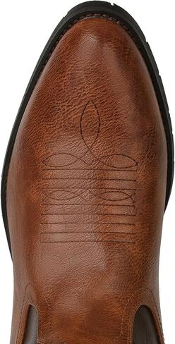 femflame Cowboy Boots for Men Round Toe Distressed Work boots Embroidered Western Boots Traditional Country Boot in Saudi Arabia