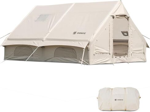 Inflatable Tent for Camping Large Blow Up Tents Glamping 4-8 Person House 4 Season Air with Pump Easy Set up Waterproof Outdoor Oxford in Saudi Arabia