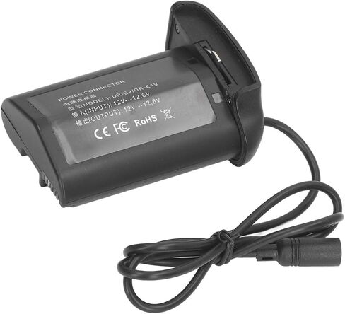 LP E19 Camera Dummy Battery Continuous Power Adapter AC100 to 240V with Smart Chip for R3 1D X III, 1D X II, 1D X, 1Ds III, 1D IV, 1D III (US Plug) in Saudi Arabia
