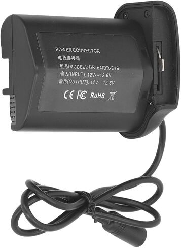 LP E19 Camera Dummy Battery Continuous Power Adapter AC100 to 240V with Smart Chip for R3 1D X III, 1D X II, 1D X, 1Ds III, 1D IV, 1D III (US Plug) in Saudi Arabia