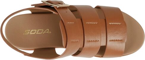 Soda "Bossi ~ Women Round Toe Flatform Fisherman Wedge Sandals with Adjustable Buckle in Saudi Arabia