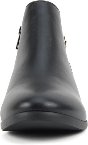 Soda CHOYA Women's Round Toe Faux Suede Stacked Heel Western Ankle Bootie in Saudi Arabia