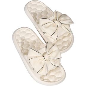 Verdusa Women's Pillow Slippers Bowknot Slip On Slides