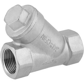 3/4"DN20 304 Stainless Steel Y-Type Filter Strainer Valve Connector Pump Filter for Oil Water Separation