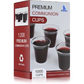Bulk Premium 2000 Plastic Communion Cups, Disposable Communion Cups, Holy Communion Cups, Communion Cup Set, Sacrament Cups, Santa Cena Cups