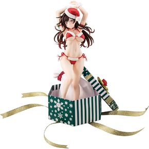 Hakoiri Musume Inc. Rent-A-Girlfriend PVC Figurine 1/6 Mizuhara Chizuru Santa Bikini Fuwamoko 2nd Xmas 26cm