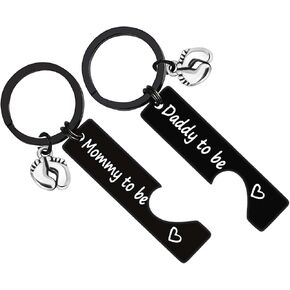 Mom and Dad to Be Keychain Gifts Pregnancy Announcement Gifts New Parents to Be Gifts First Time Mom Dad Gifts Baby Announcement Gifts for Expecting Parents