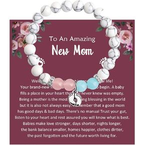 MYOSPARK Mom To Be Gift New Mom Bracelet First Time Mom Gift Baby Announcement Gift for Expecting Mother