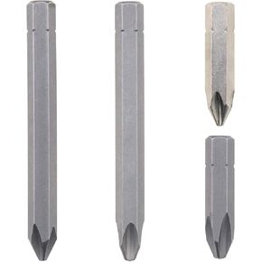Create idea 4Pcs Impact Screwdriver Bit Set, S2 Grade Steel PH2 PH3 36 and 80mm Length - 5/16 Hex Shank